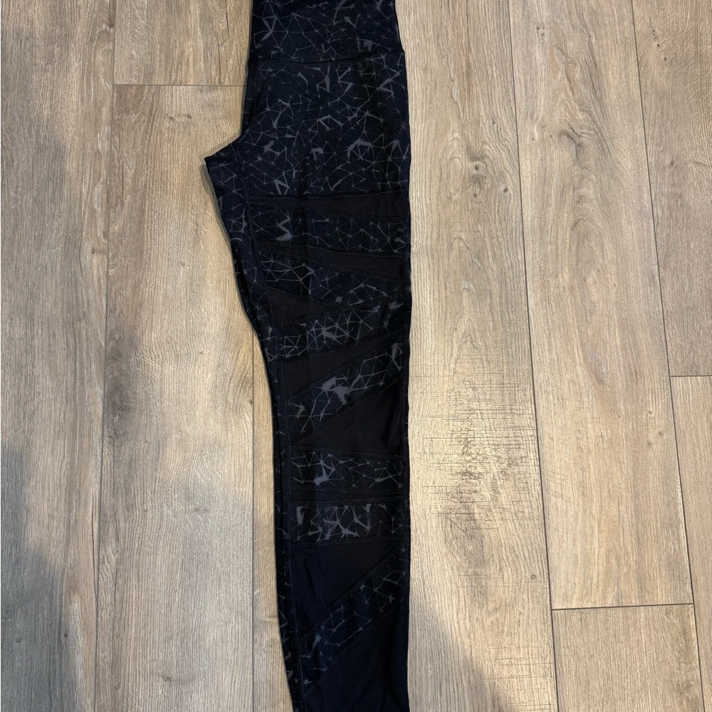 lululemon athletica Black Patterned Leggings